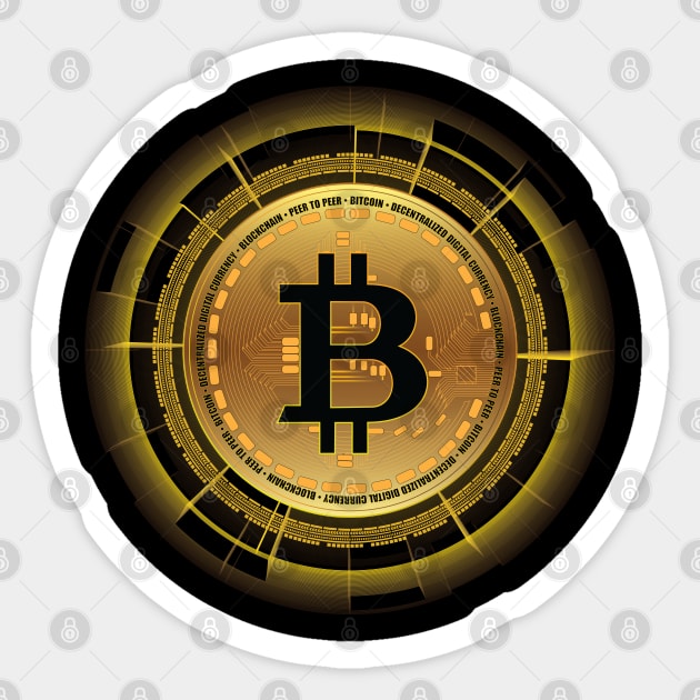 Bitcoin Logo Crypto Art Sticker by PunnyPoyoShop